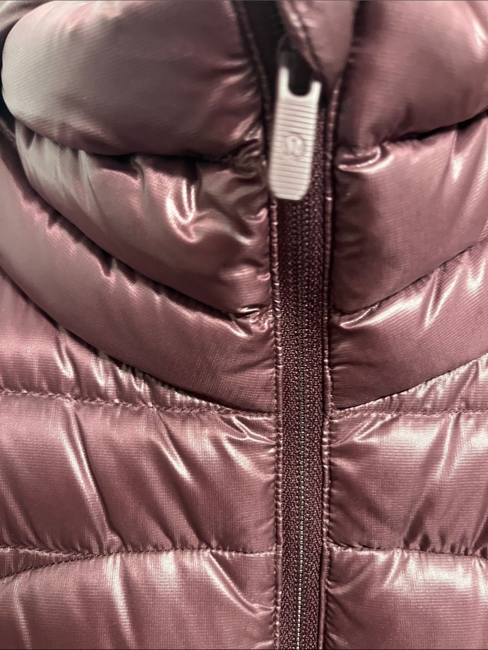 lululemon athletica Metallic Mauve Puffer Jacket